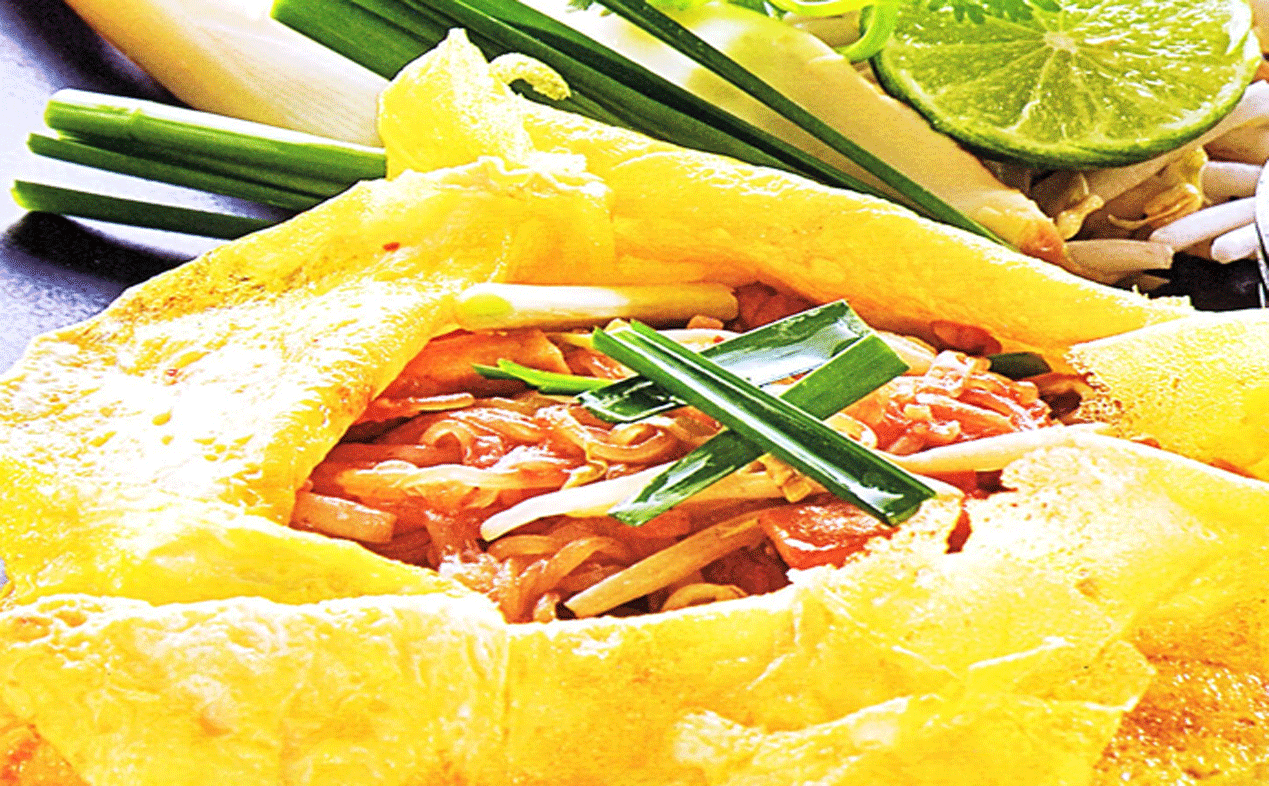 Omelette Thaï poulet