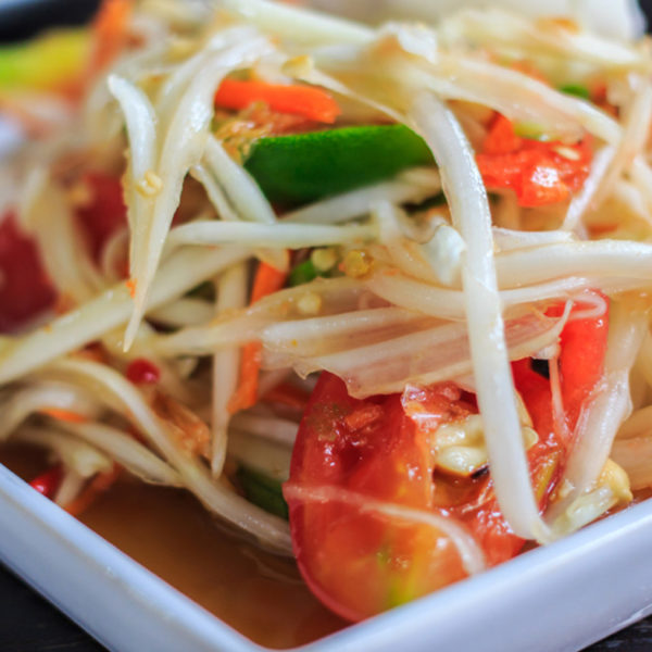 Papaya salade Réunion