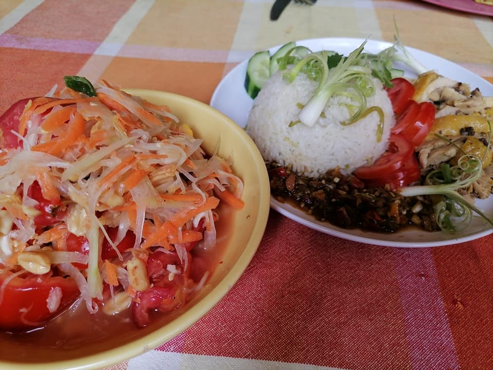 poulet-vapeur-salade