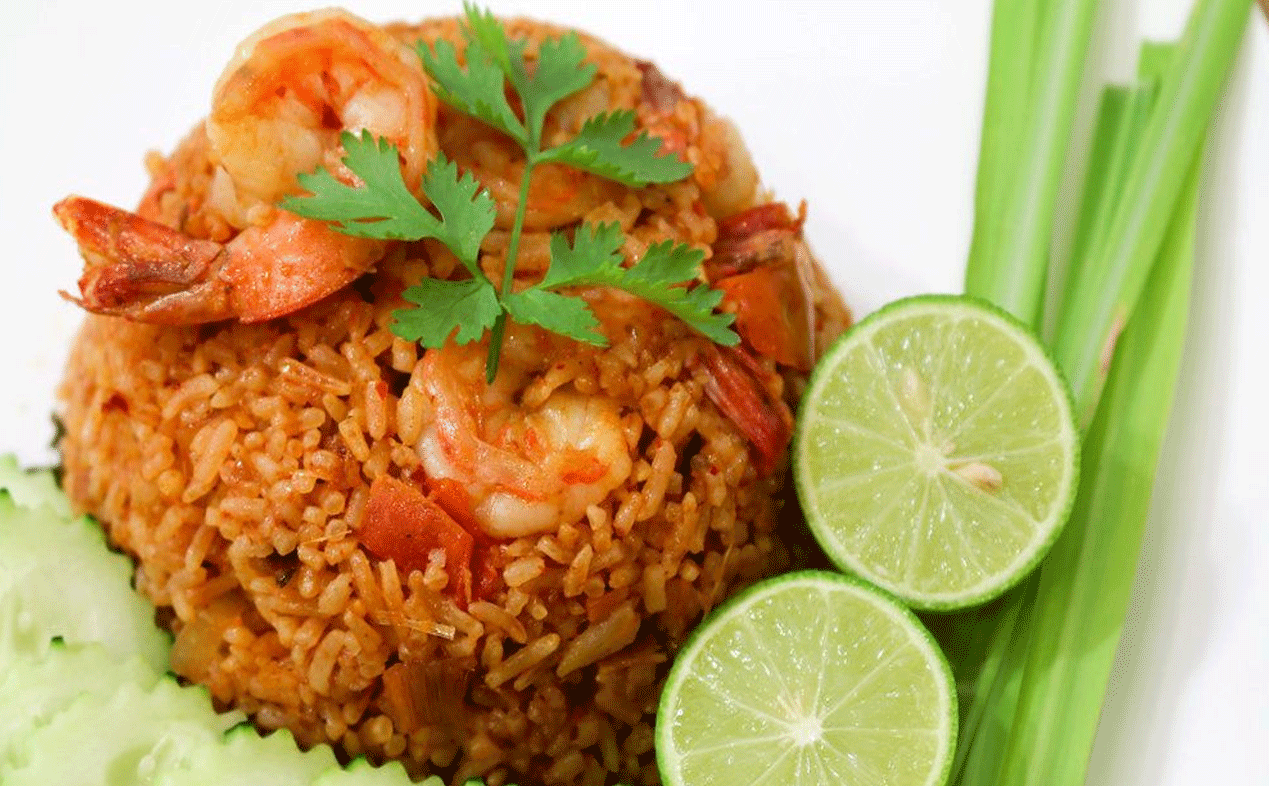 Riz Tom Yum crevettes