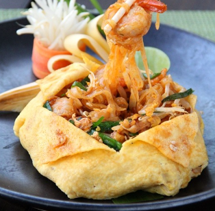 Omelette Thaï aux crevettes