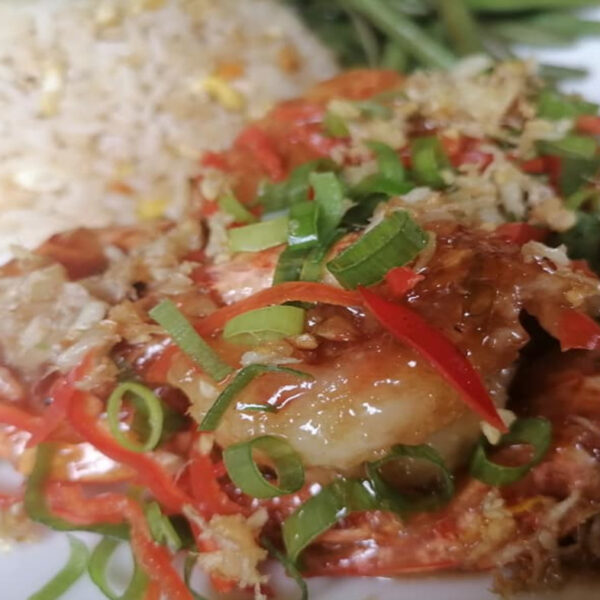 Crevettes Cambodgia Miel Tamarin
